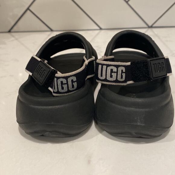 Ugg sports yeah slide black summer beach vacation comfortable size 12 Toddler - Picture 5 of 7